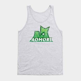 Aomori Prefecture Japanese Symbol Distressed Tank Top